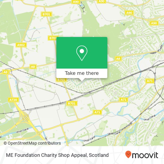 ME Foundation Charity Shop Appeal map