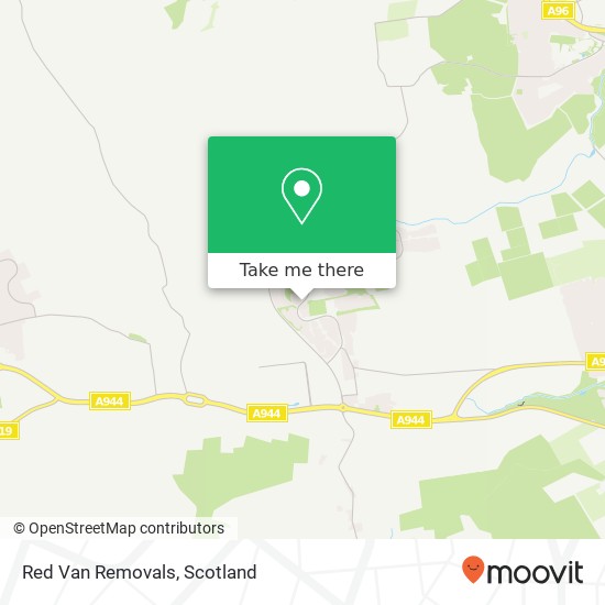 Red Van Removals map