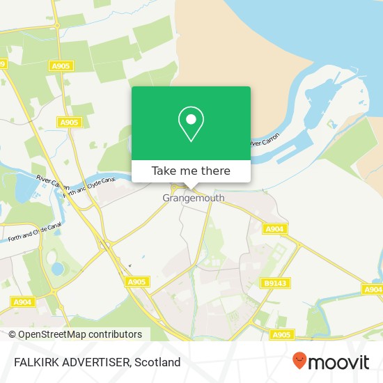 FALKIRK ADVERTISER map