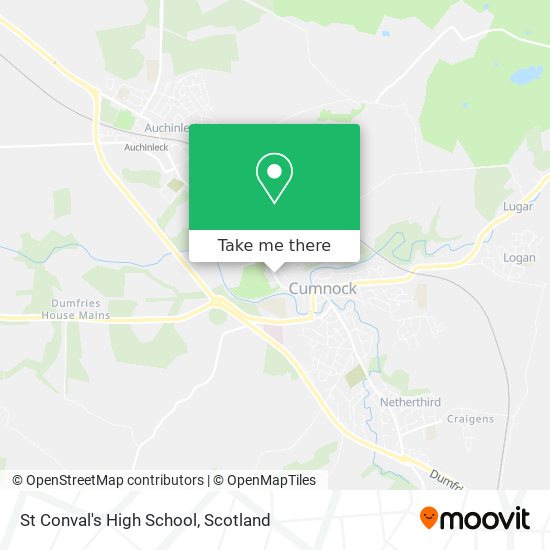 St Conval's High School map