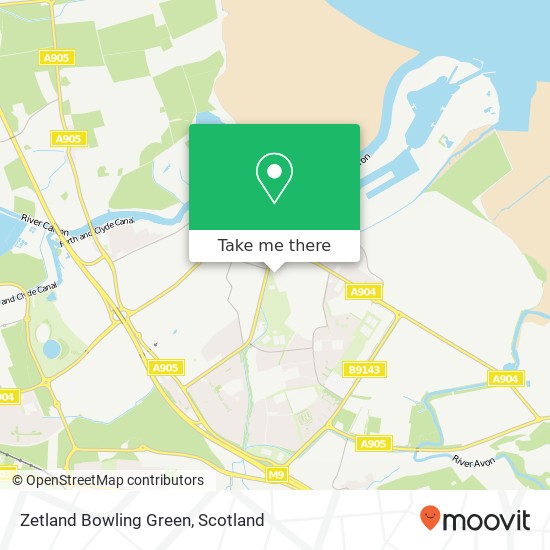 Zetland Bowling Green map