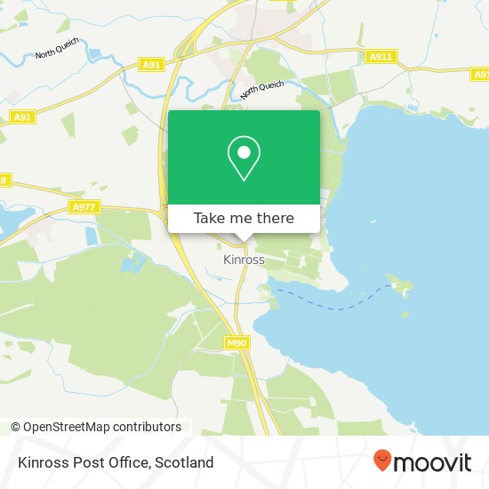 Kinross Post Office map
