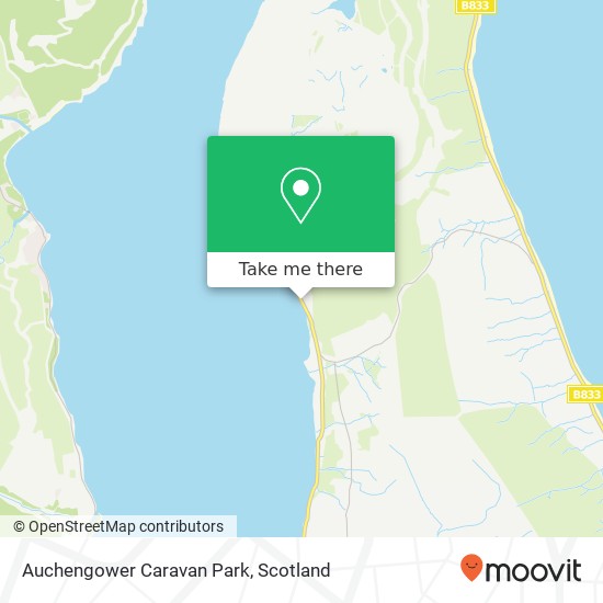 Auchengower Caravan Park map