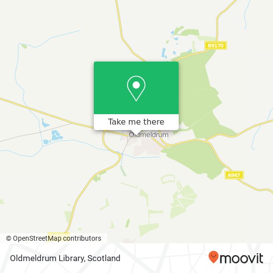 Oldmeldrum Library map