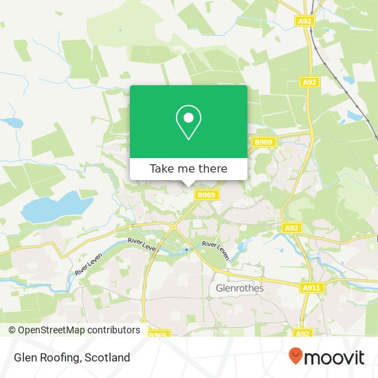 Glen Roofing map