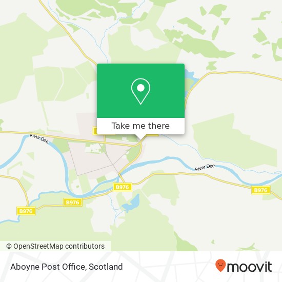 Aboyne Post Office map