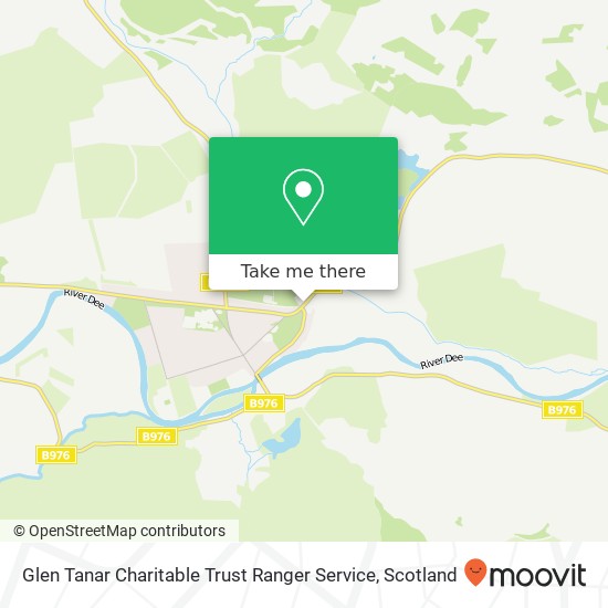 Glen Tanar Charitable Trust Ranger Service map