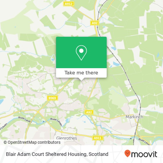 Blair Adam Court Sheltered Housing map