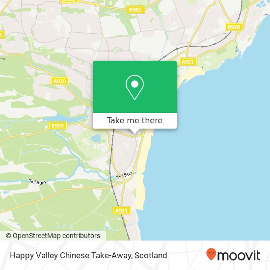 Happy Valley Chinese Take-Away map