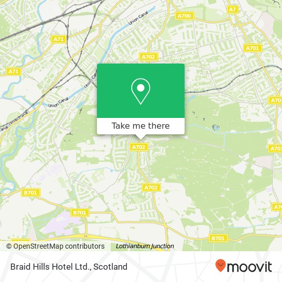 Braid Hills Hotel Ltd. map