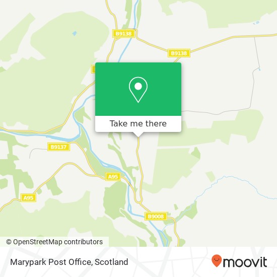 Marypark Post Office map