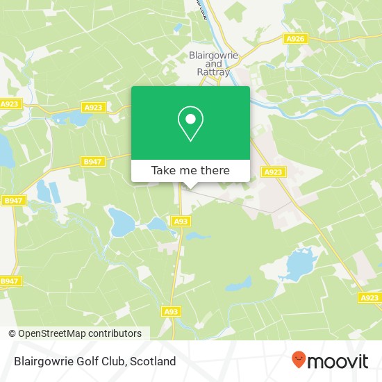 Blairgowrie Golf Club map