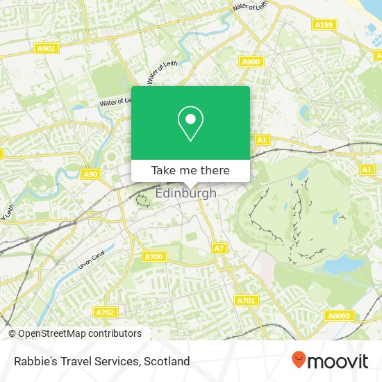 Rabbie's Travel Services map