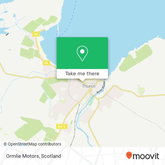 Ormlie Motors map