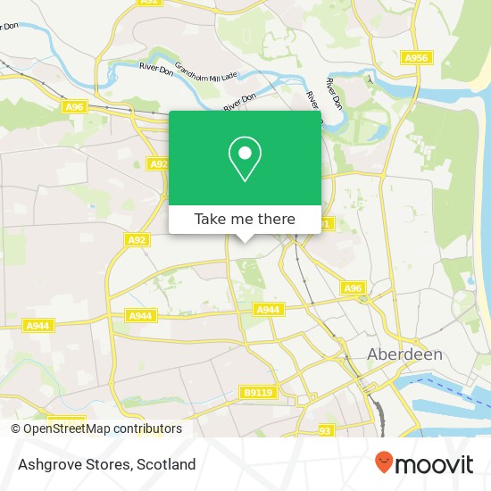 Ashgrove Stores map