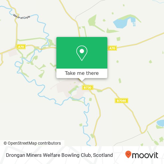 Drongan Miners Welfare Bowling Club map