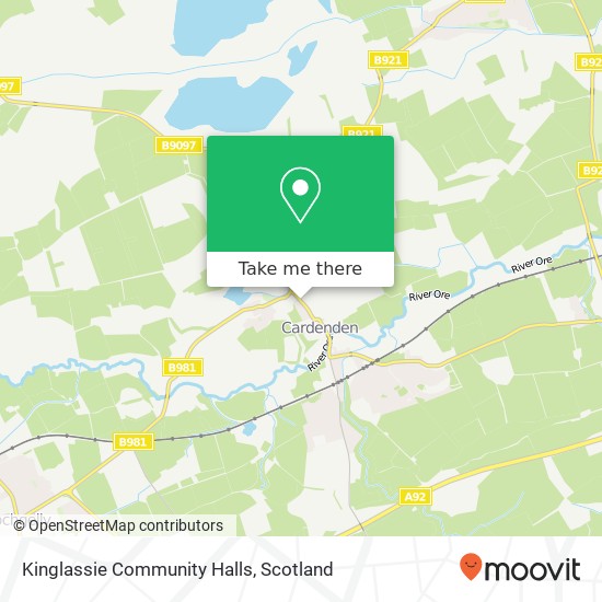 Kinglassie Community Halls map