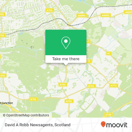 David A Robb Newsagents map