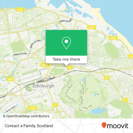 Contact a Family map