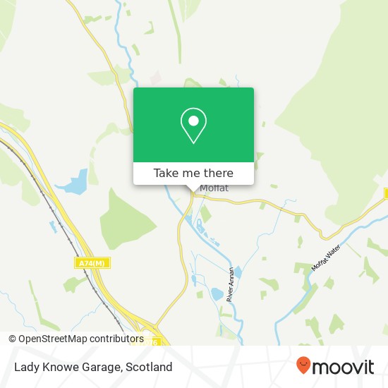 Lady Knowe Garage map