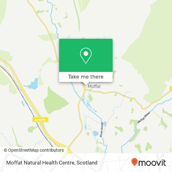 Moffat Natural Health Centre map