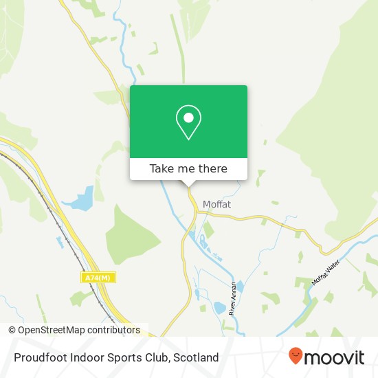Proudfoot Indoor Sports Club map