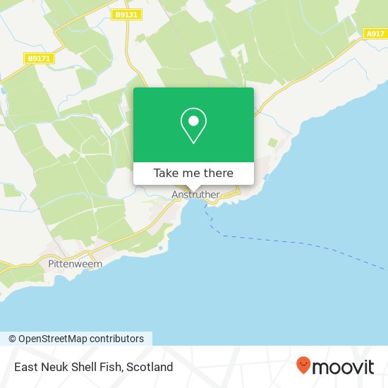 East Neuk Shell Fish map