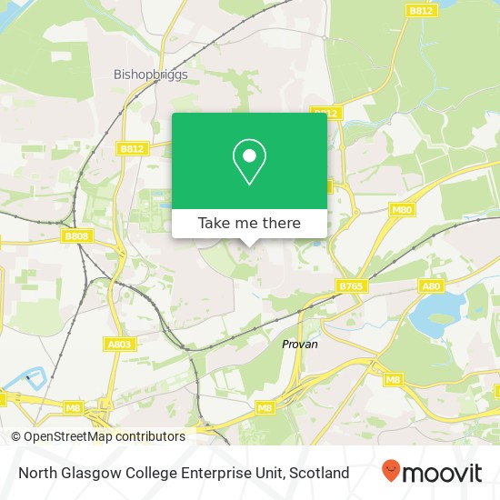North Glasgow College Enterprise Unit map