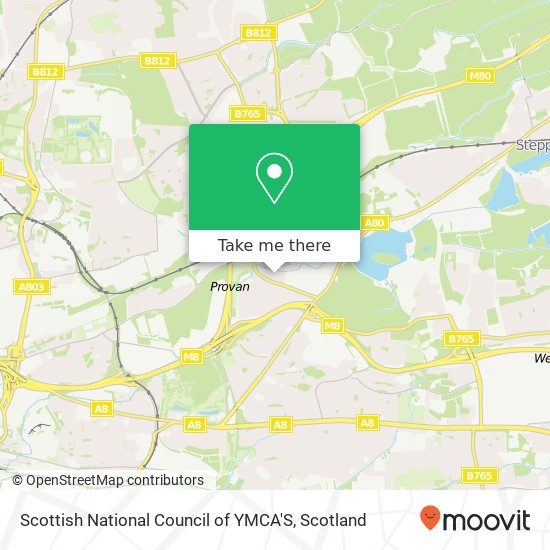 Scottish National Council of YMCA'S map