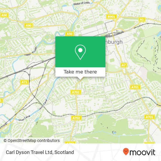 Carl Dyson Travel Ltd map