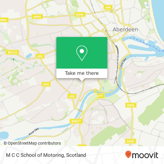 M C C School of Motoring map