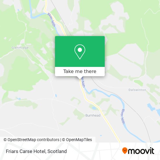 Friars Carse Hotel map