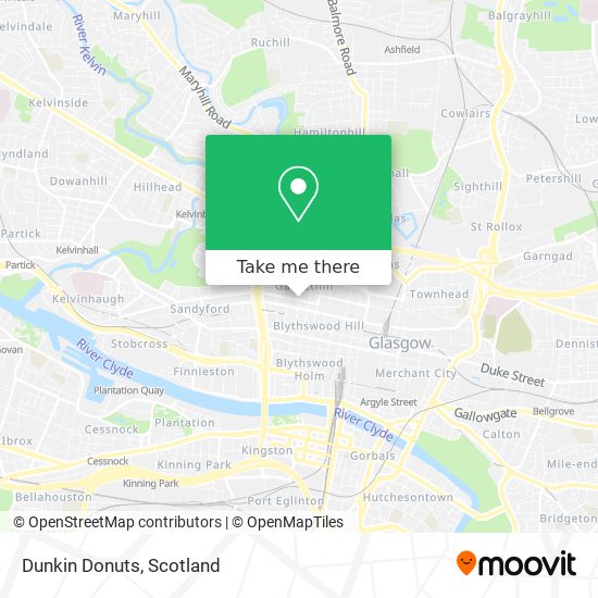 Dunkin Donuts map