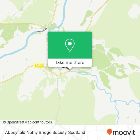 Abbeyfield Nethy Bridge Society map