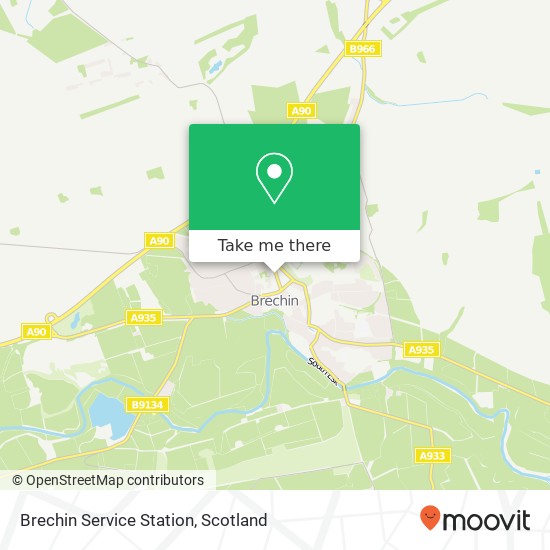 Brechin Service Station map