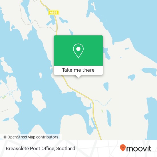 Breasclete Post Office map