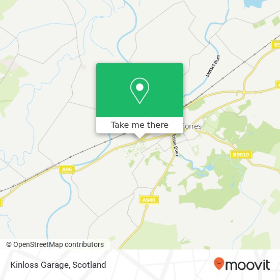 Kinloss Garage map