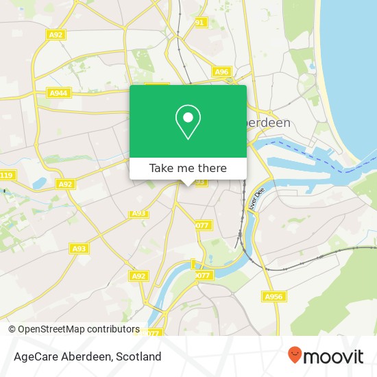 AgeCare Aberdeen map