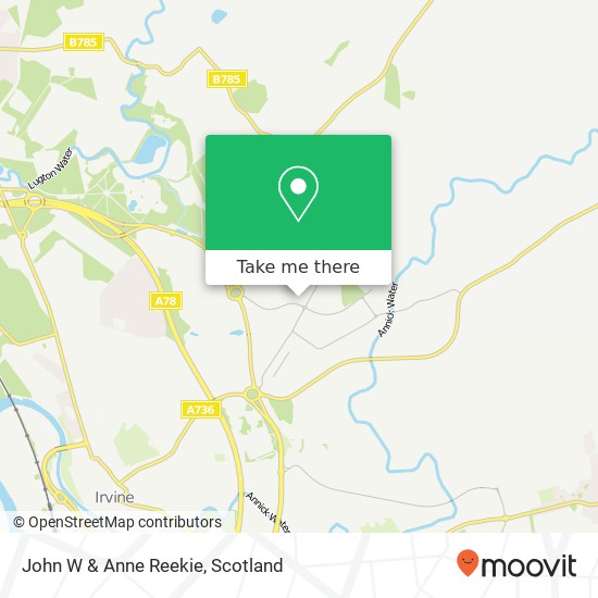 John W & Anne Reekie map