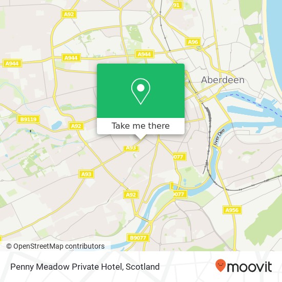 Penny Meadow Private Hotel map