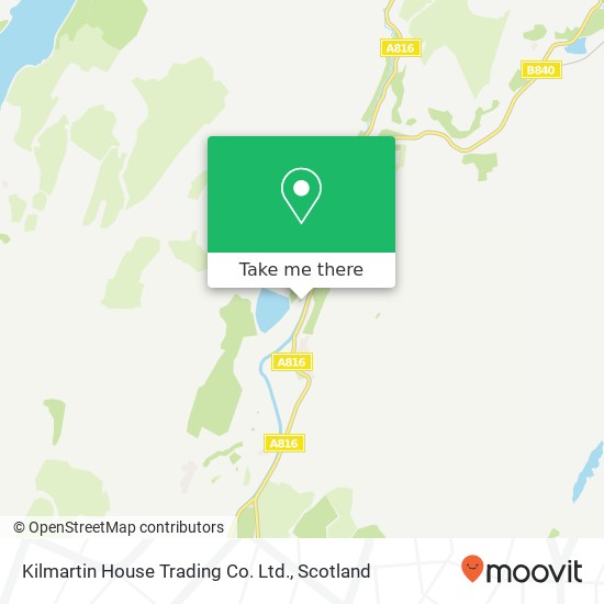 Kilmartin House Trading Co. Ltd. map