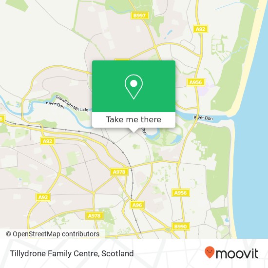 Tillydrone Family Centre map