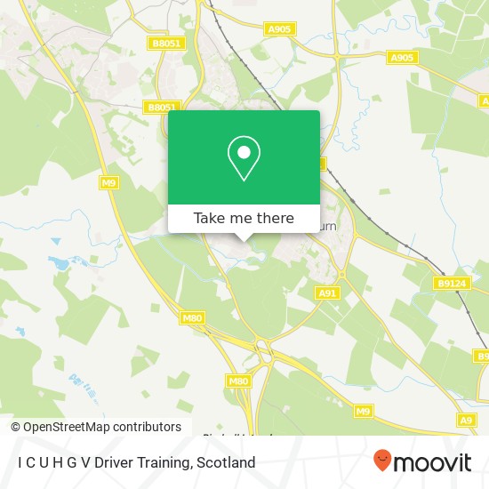 I C U H G V Driver Training map