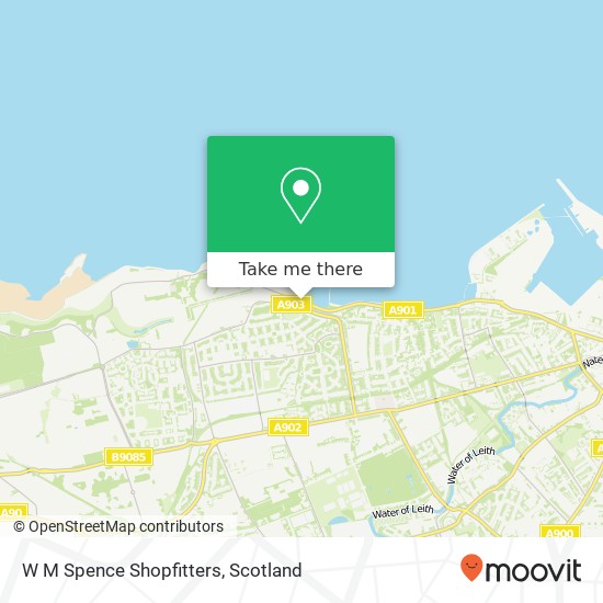 W M Spence Shopfitters map