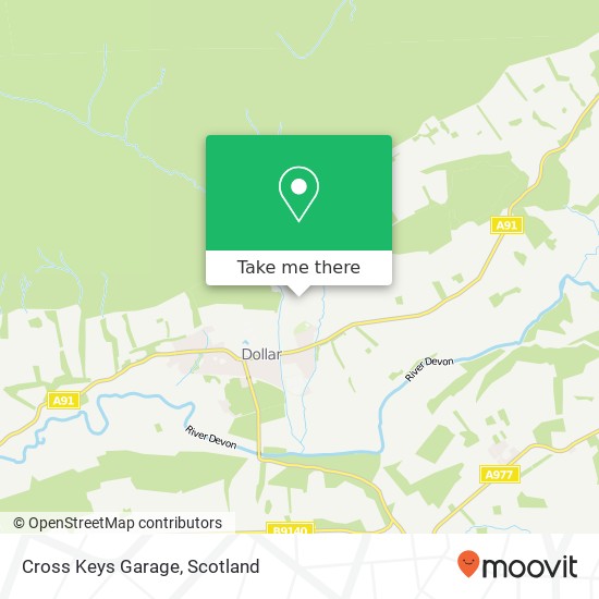 Cross Keys Garage map