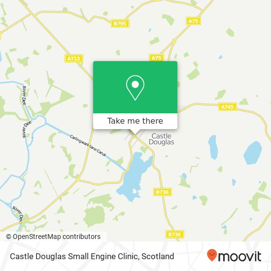 Castle Douglas Small Engine Clinic map