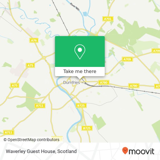 Waverley Guest House map