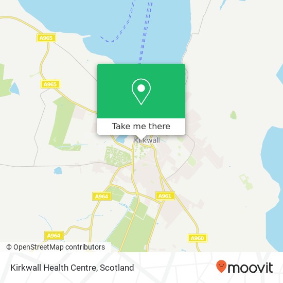 Kirkwall Health Centre map