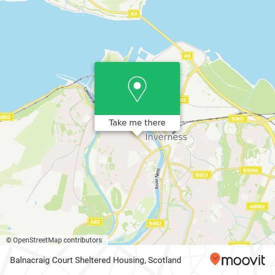 Balnacraig Court Sheltered Housing map