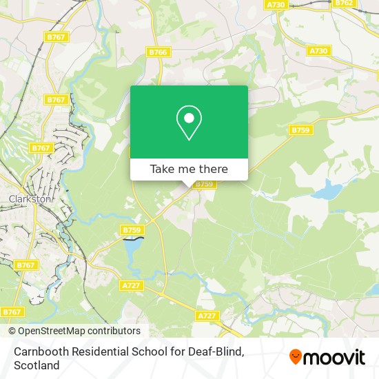 Carnbooth Residential School for Deaf-Blind map